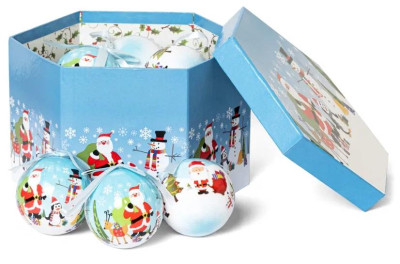 WINTER GLADE Набор ёлочных шаров папье-маше, 14 шт. 7514G080