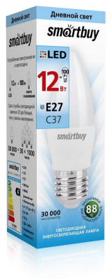 SMARTBUY (SBL-C37-12-40K-E27) C37-12W00