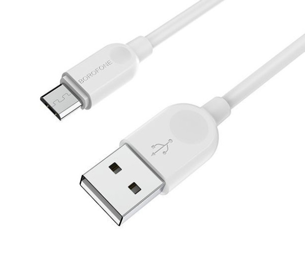 BOROFONE (6957531089988) BX14 USB-microUSB 2.4A 1.0m белый