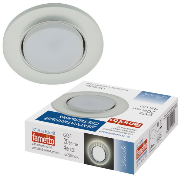 FAMETTO (UL-00005323) DLS-L158 GX53 CHROME/MATT CLEAR
