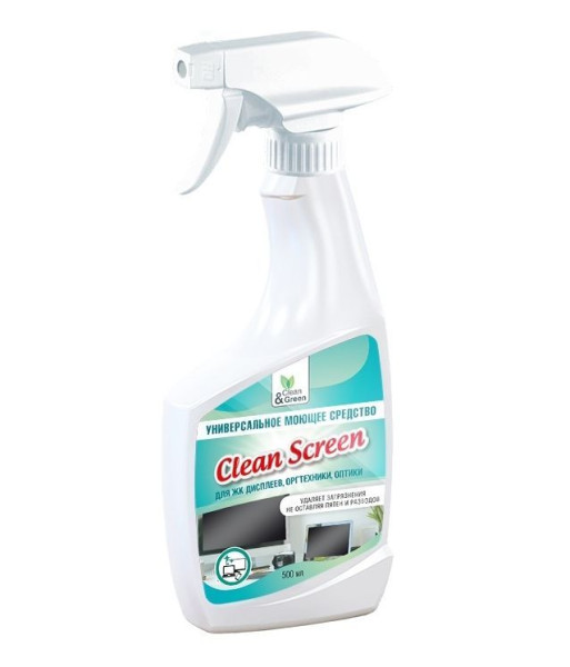 CLEAN&GREEN CG8118 Универсальное средство для чистки оргтехники и ЖК экранов (триггер) 500 мл.