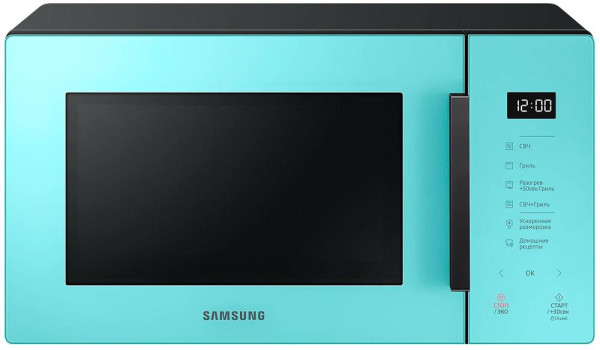 SAMSUNG MG-23T5018AN/BW, 800Вт, 23л, мятный /черный