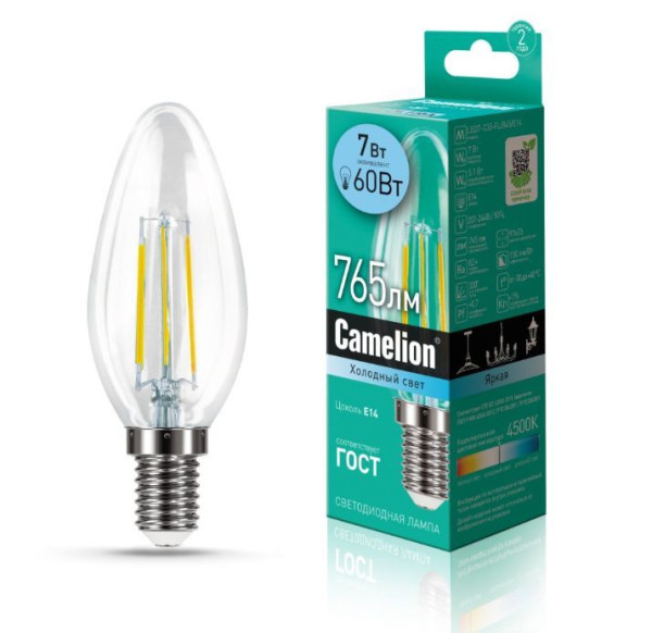 CAMELION (13453) LED7-C35-FL/845/E14