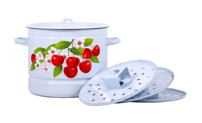 ЛЫСЬВА 2221/4 три сетки Мантоварка эм. 9,0л с рис.