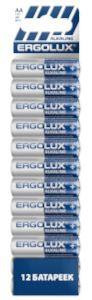 ERGOLUX (15199) Alkaline BP12 LR6 (ПРОМО, LR6 BP12, пальчиковая батарейка АА 1.5В)