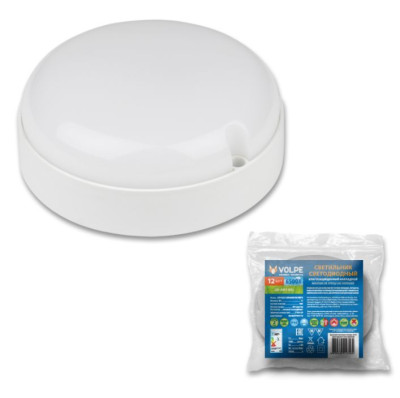 VOLPE UL-00004566 ULW-Q223 12W/6500К IP65 WHITE