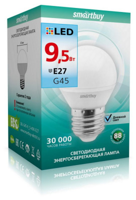 SMARTBUY (SBL-G45-9_5-40K-E27) G45-9,5W00/E27