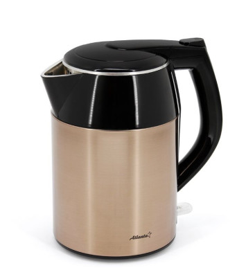 ATLANTA ATH-2446 (BLACK) Чайник двухстенный электрический