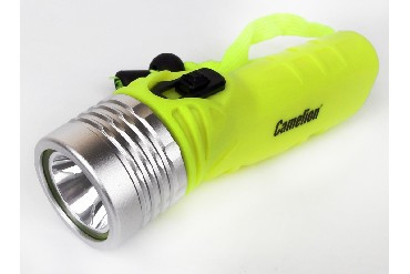CAMELION LED51534 (фонарь, желт, LED 3W SEOUL глуб 30м, 4XLR6, дайв, пласт+алюм.)