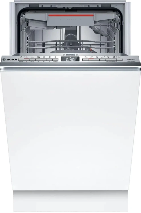 Встраиваемая посудомоечная машина Bosch SPV6EMX65Q, серебристый, 44.8 см, 10 компл., 45 дБ, класс A+