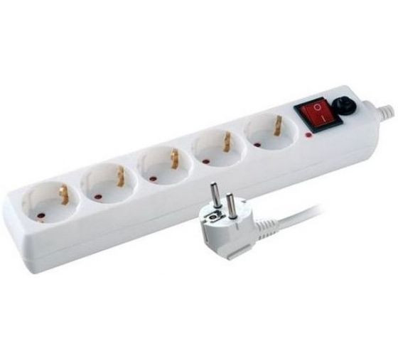 VOLSTEN SP 5x3 (Сетевой фильтр, 5 гн. 3 м., 10А, 2200 Вт.)