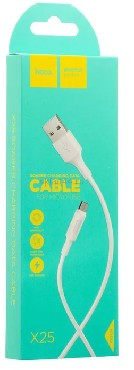 HOCO (6957531080152) X25 USB - TYPE-C 2A 1М силикон белый