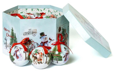 WINTER GLADE Набор ёлочных шаров папье-маше, 14 шт. 7514G273