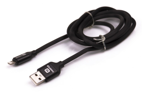 HARPER SCH-530 BLACK ( 8PIN, 1м, оплетка силикон)