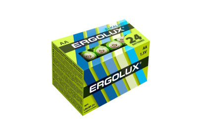 ERGOLUX (14212) LR6 Alkaline BP-24 (LR6 BP-24, батарейка,1.5В)