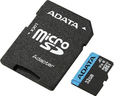 A-DATA 128GB MicroSDHC Class10 UHS-I A1 + адаптер (AUSDX128GUICL10A1-RA1)