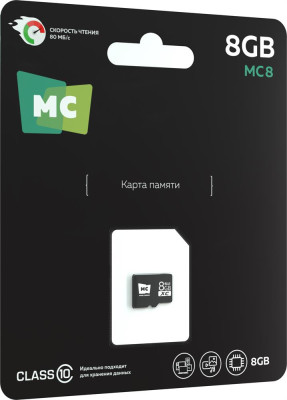 MORE CHOICE (4620202552228) 8Gb Micro-SD Class10 V10 MC8