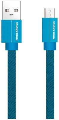 More choice (4627151194523) K20m Дата-кабель USB 2.1A для micro плоский USB - 1м Blue