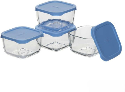 PASABAHCE Набор контейнеров (4шт.) SNOW BOX 53223BL (275мл) с крышкой 53223BL (109333)
