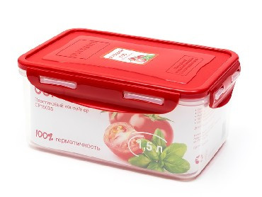OURSSON CP1503S/RD контейнер прямоуг. 1,5л