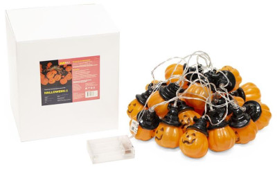 FUNRAY "Halloween-1", тыквы, 2,85м, 20LED, теплый белый, 3*АА