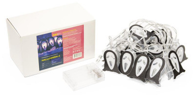FUNRAY "Halloween-2", маски, 2,85м, 20LED, теплый белый, 3*АА