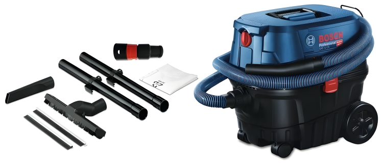 Строительный пылесос Bosch GAS 12-25 PL (060197C100) сух/влаж, 25 л, 1250 Вт, L, 65 л/с
