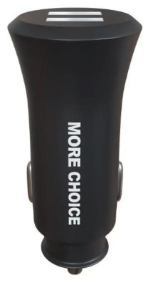 MORE CHOICE AC23 АЗУ 2USB 2.4A -Black