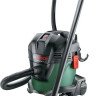Строительный пылесос Bosch UniversalVac15 зеленый, 1000 Вт, уборка сухая/влажная, пылесборник контейнер, 15 л