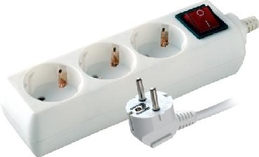 VOLSTEN SP 5X1,5 (Сетевой фильтр, 5 гн. 1,5 м., 16А, 3500 Вт..)