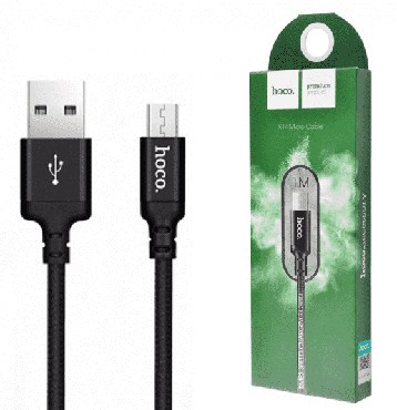 HOCO (6957531062844) X14 USB (m)-microUSB (m) 1.0м - черный