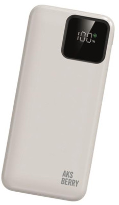 AKSBERRY (6920680876877) E101 Violet быстрая зарядка PD22.5W/QC22.5W с дисплеем 10000mAh, белый