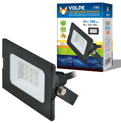 VOLPE ULF-Q513 10W/RED IP65 220-240В BLACK картон
