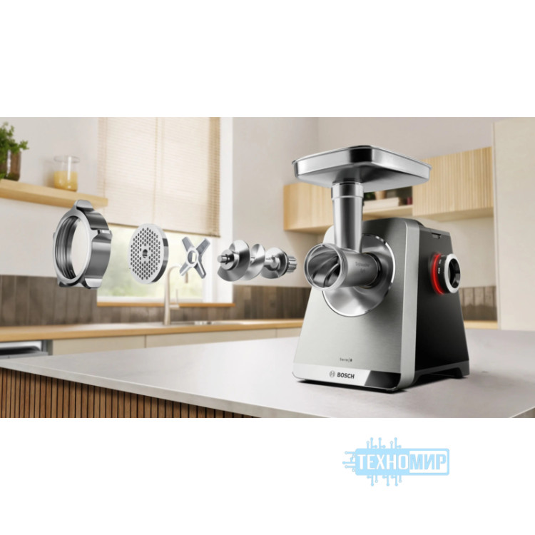 Мясорубка Bosch Series 8 MFWS840M 2500Вт черный