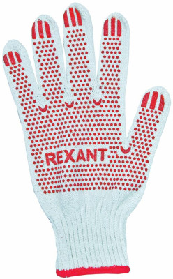 REXANT (09-0202-1) Х/Б с покрытием ПВХ 5 нитей (10)