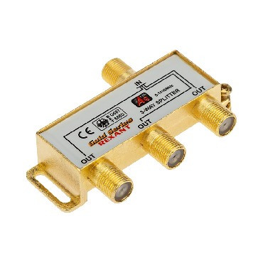 REXANT ДЕЛИТЕЛЬ ТВ Х 3 + 4ШТ. F "BOX" 5-1000 МГЦ "GOLD" 05-6102-1