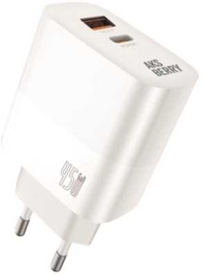 AKSBERRY (6900286950010) T45 45W PD + QC3.0, белый