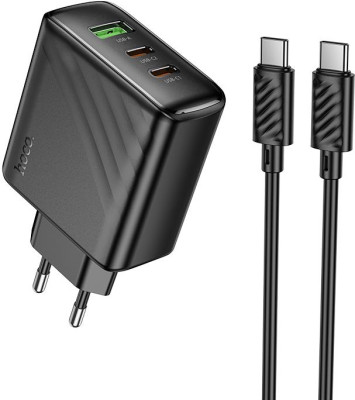 HOCO (6942007639828) CS26Aaa 1USB+2Type-C 3.0A PD 45W , Black