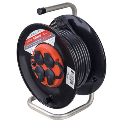 PERFEO (PF-B4677) "RU POWER" на катушке, с/з, 4 гнз - 20м