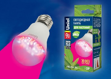 UNIEL 09645 LED-A60-9W/SP/E27/CL ALM01WH